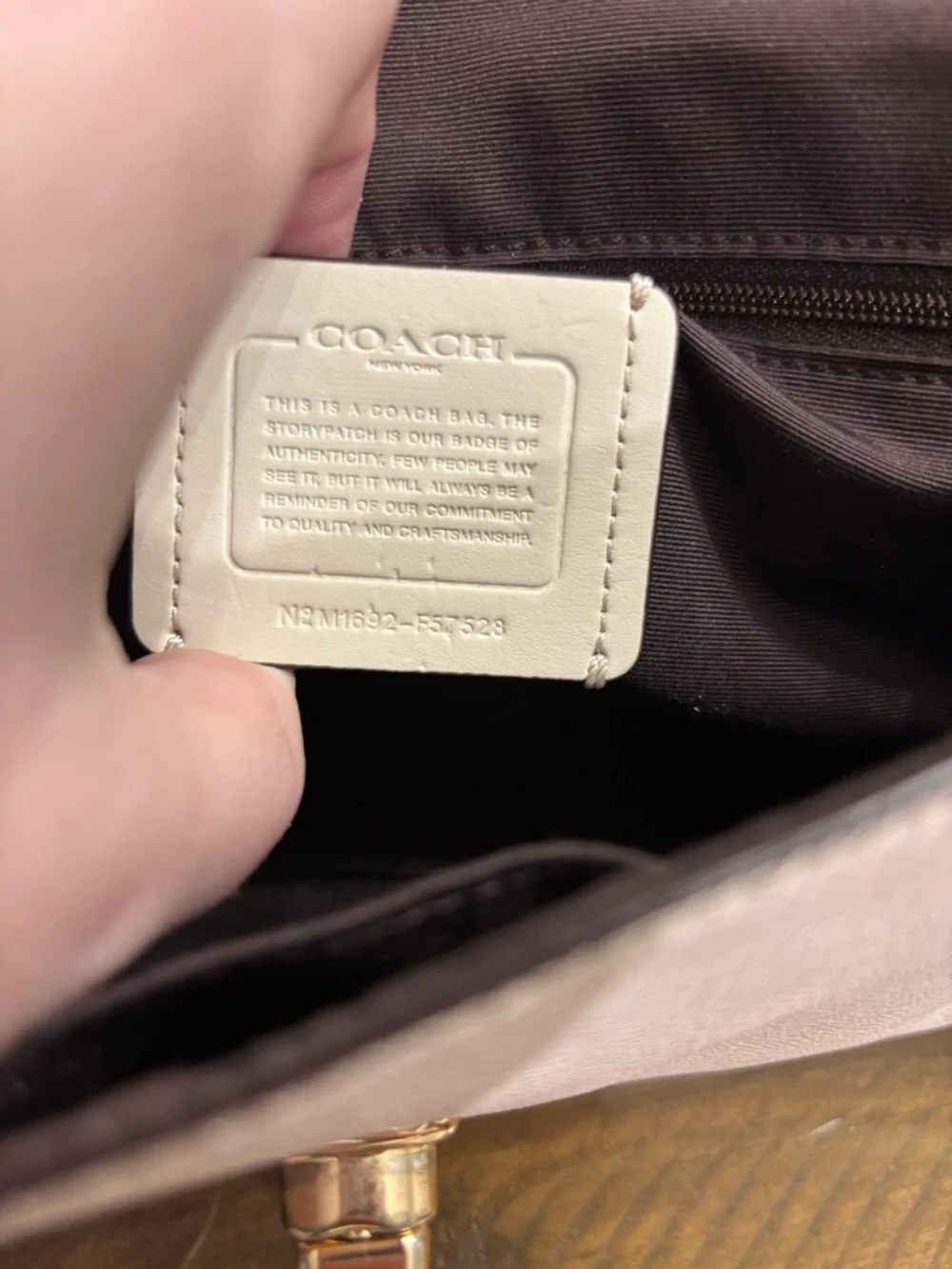 Coach Ruby Crossbody Bag in Cream Crossgrain Leather